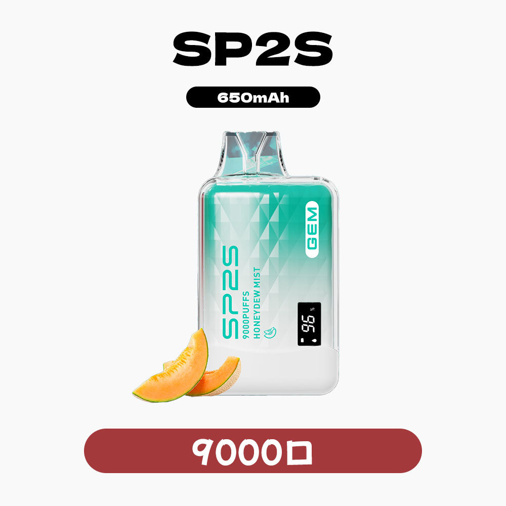 SP2S 拋棄式 9000口｜智能電量數顯・Mesh 網芯技術・超大煙霧極致解癮