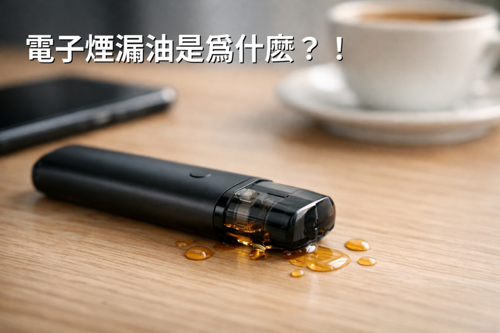 電子煙漏油示意圖